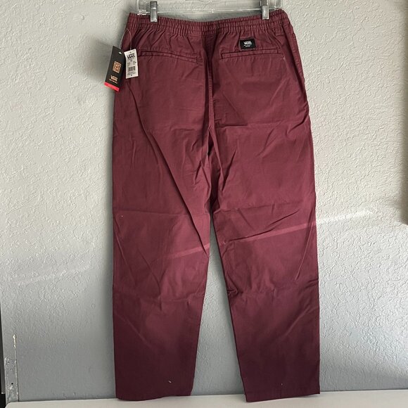 Vans Burgundy Range Elastic Relaxed Fit Pants - Picture 2 of 7